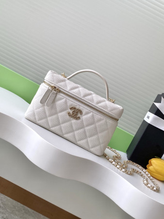Ch*el Long Vanity With Chain 25C AP4531 17×19.5×5cm