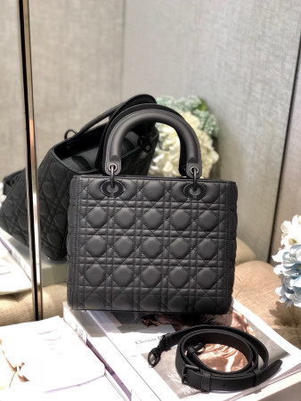 Medium Lady D*0r Bag 9.5 x 8 x 4.5 inches