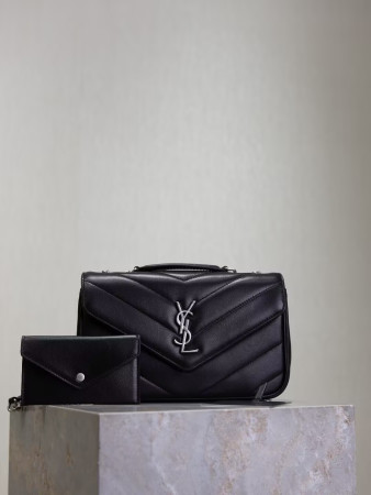 Y*L LOULOU small in MATELASSÉ lambskin 24x14x6cm