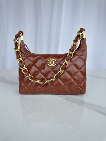 Ch*el Hobo Handbag 30×35×9cm