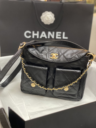 Ch*el Hobo Handbag 21x27x4.5cm