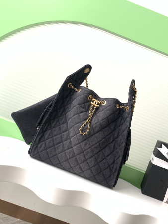 Ch*el 25C Bucket Hobo Bag AS5231 40x30x15cm