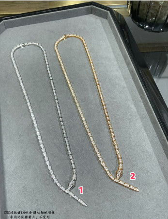 B*l*ai Full of diamond snake Necklace