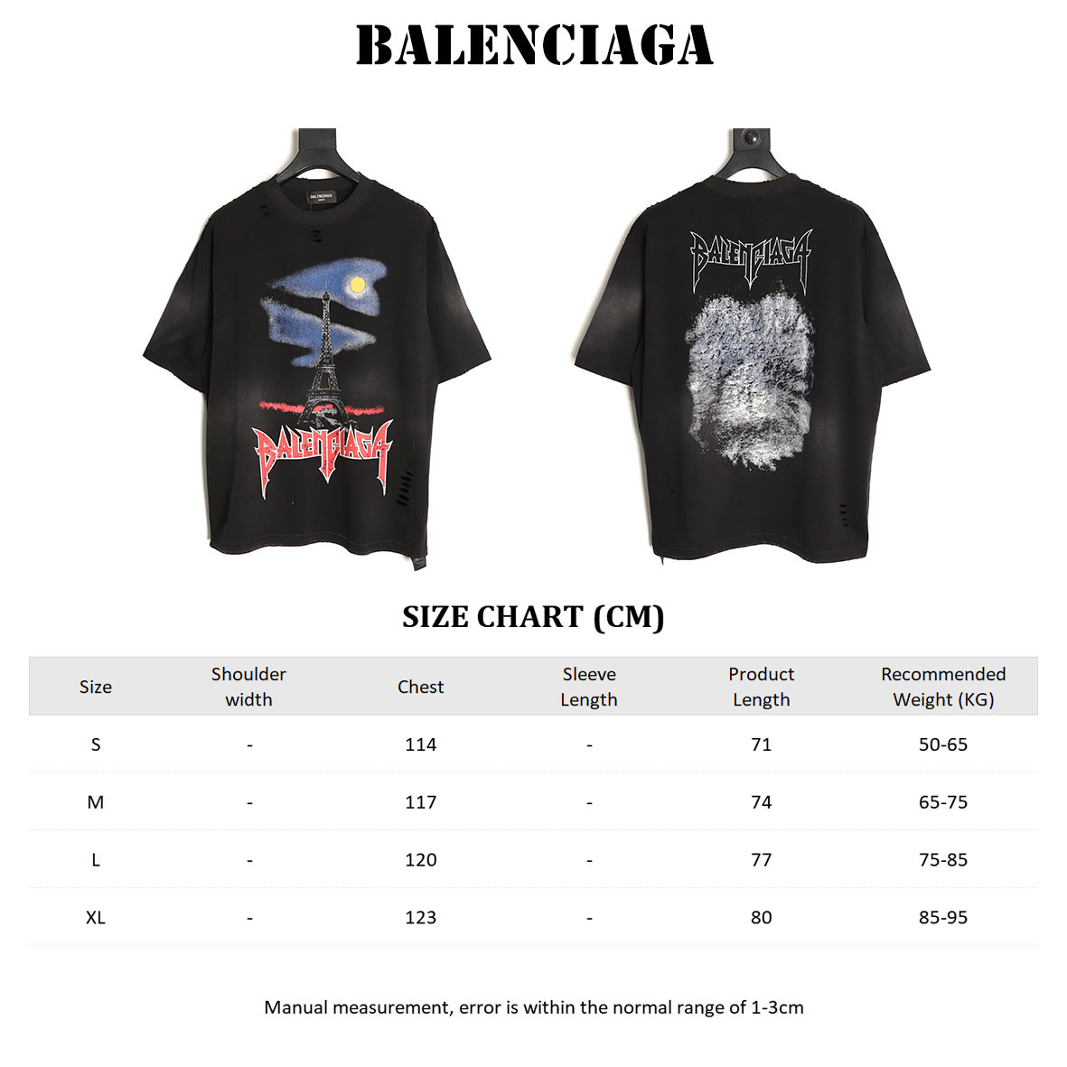 Ba*len*cia*ga short-sleeved t-shirt