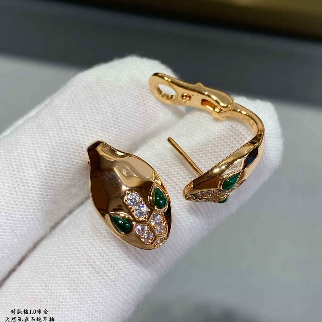 B*l*ai Bald Snake Earrings