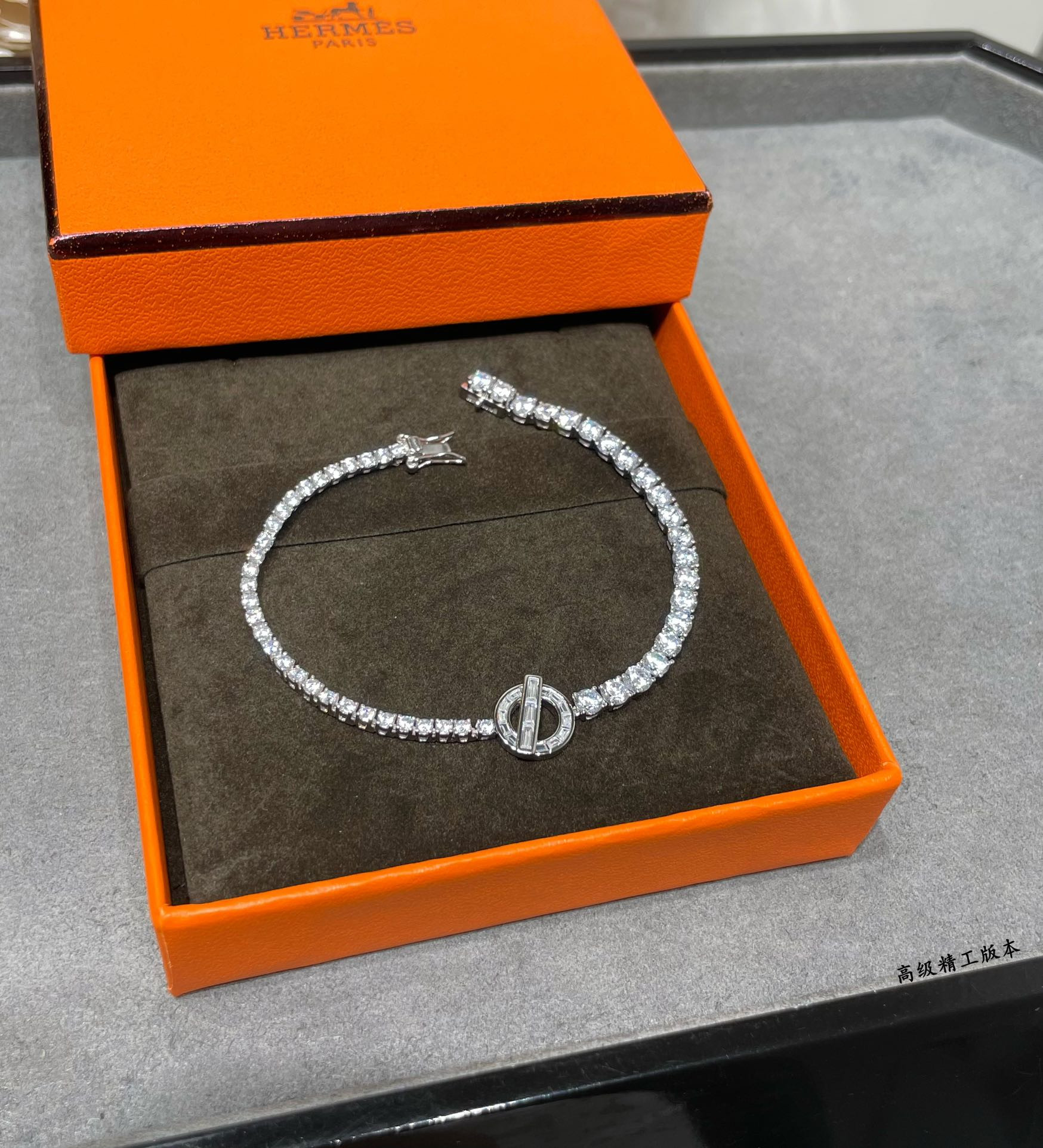 H**mes OT square diamond Bracelet