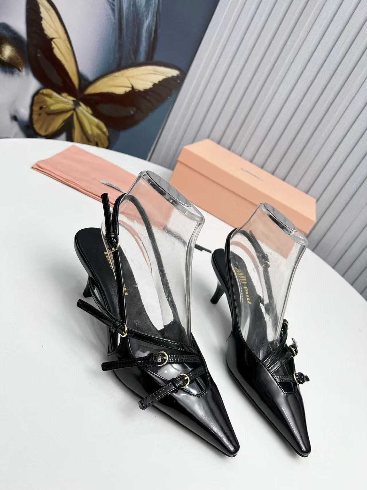 UA Miu Miu Slingbacks with Buckles