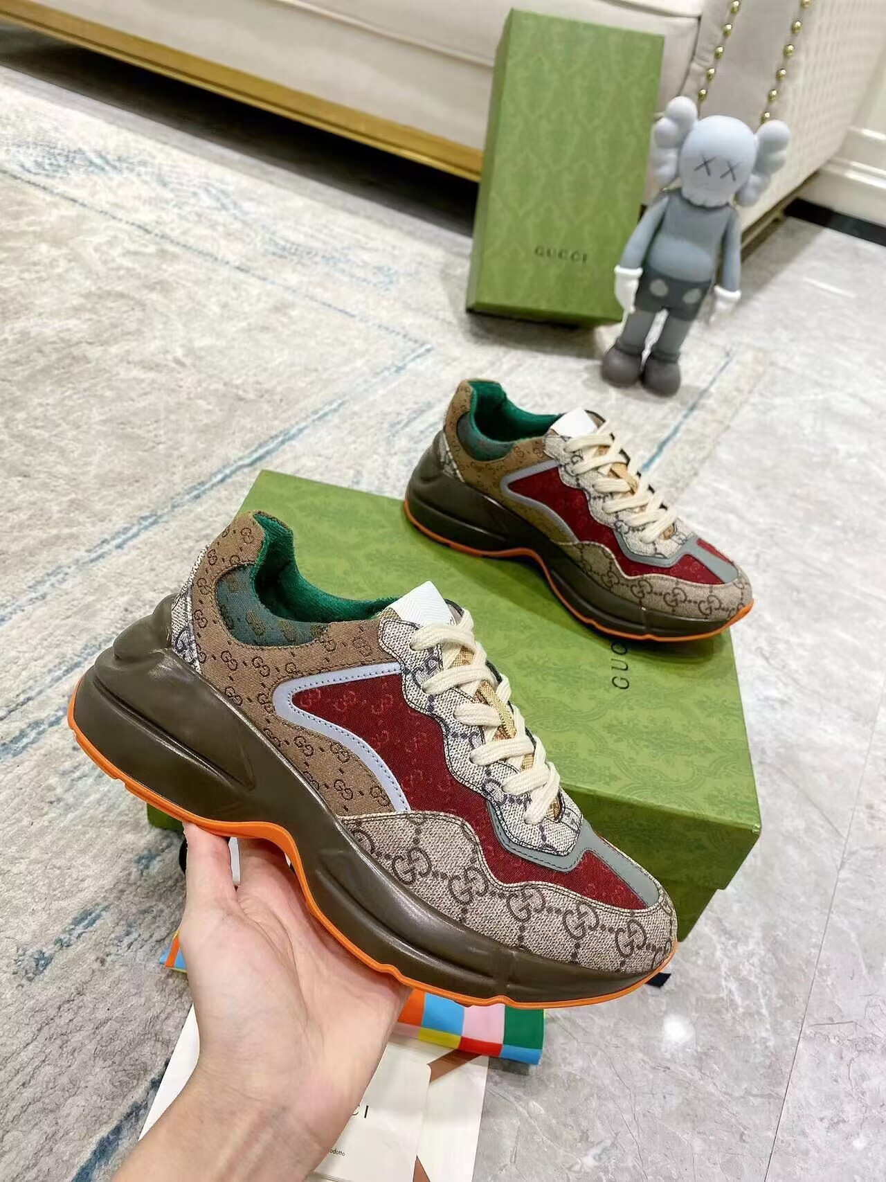 UA G*u*i GG Rhyton Sneaker