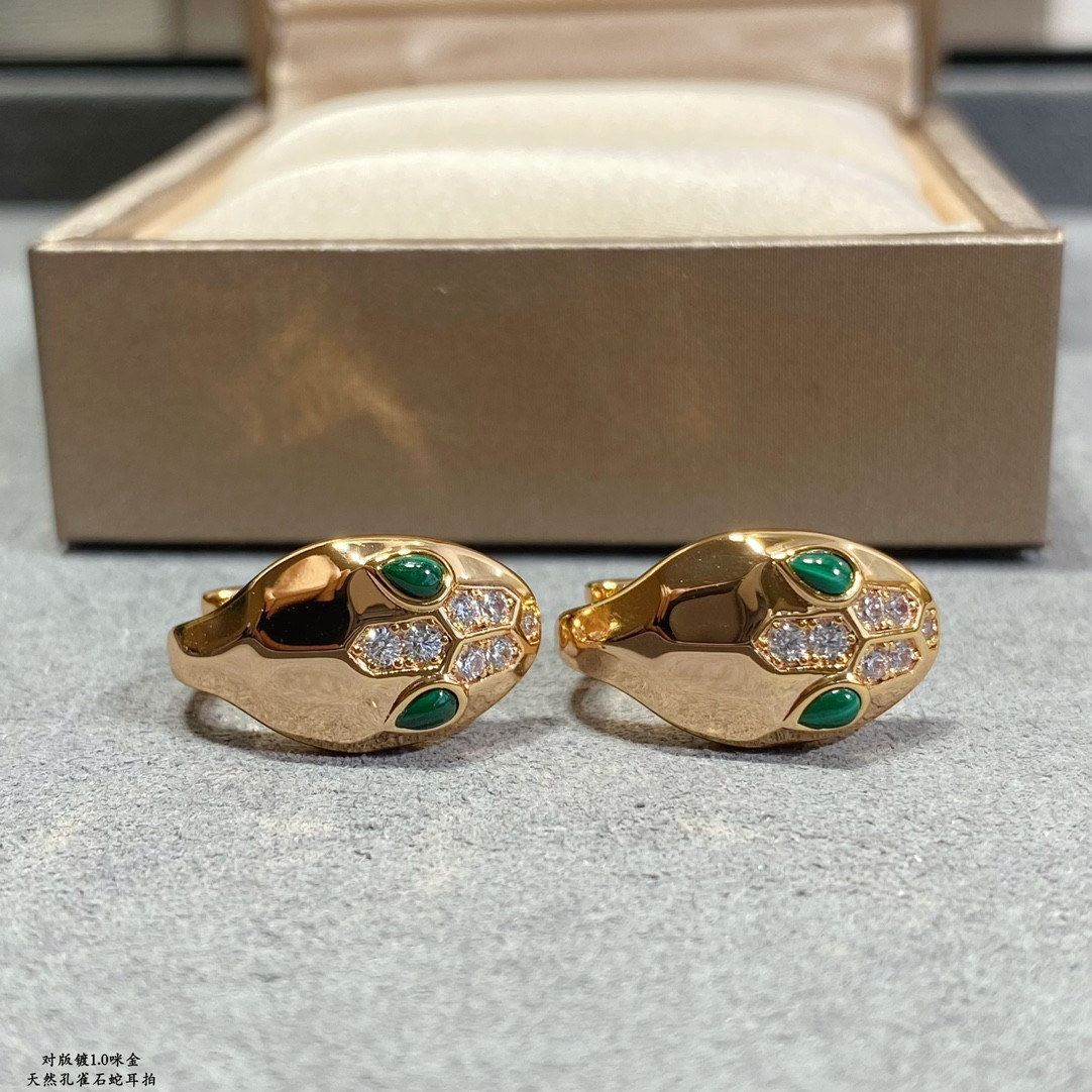 B*l*ai Bald Snake Earrings