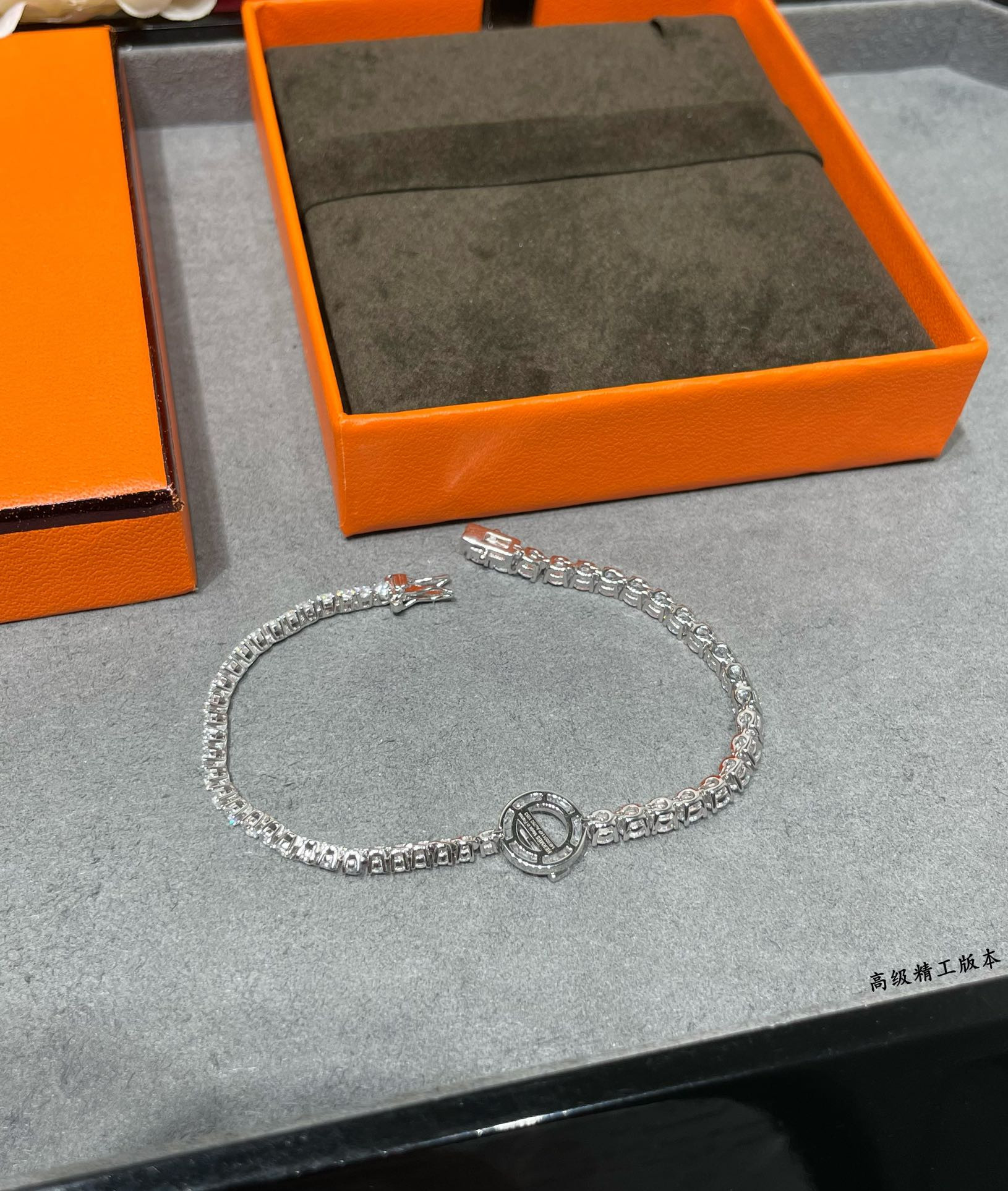 H**mes OT square diamond Bracelet
