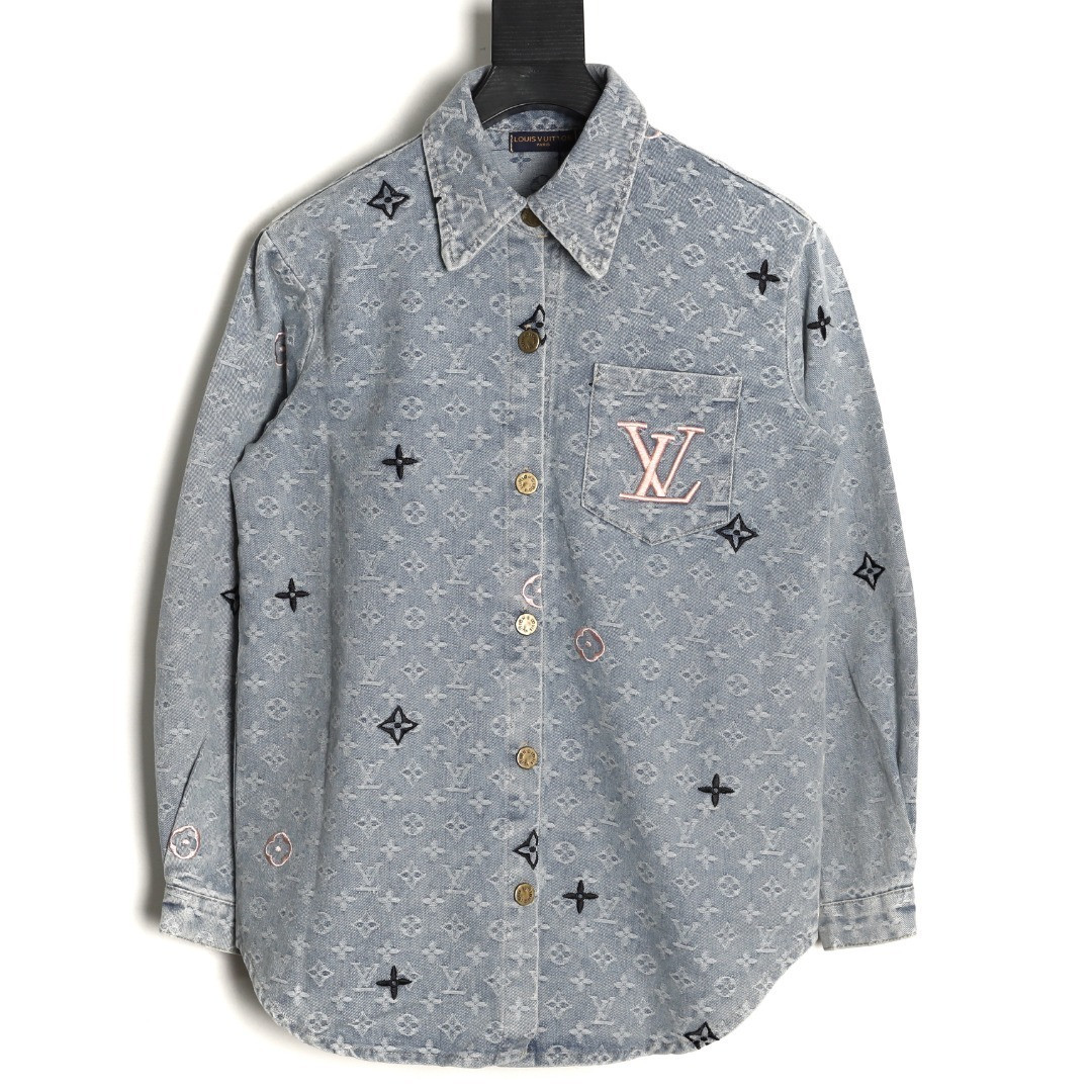 L0*is V*t0n LV Denim Coats