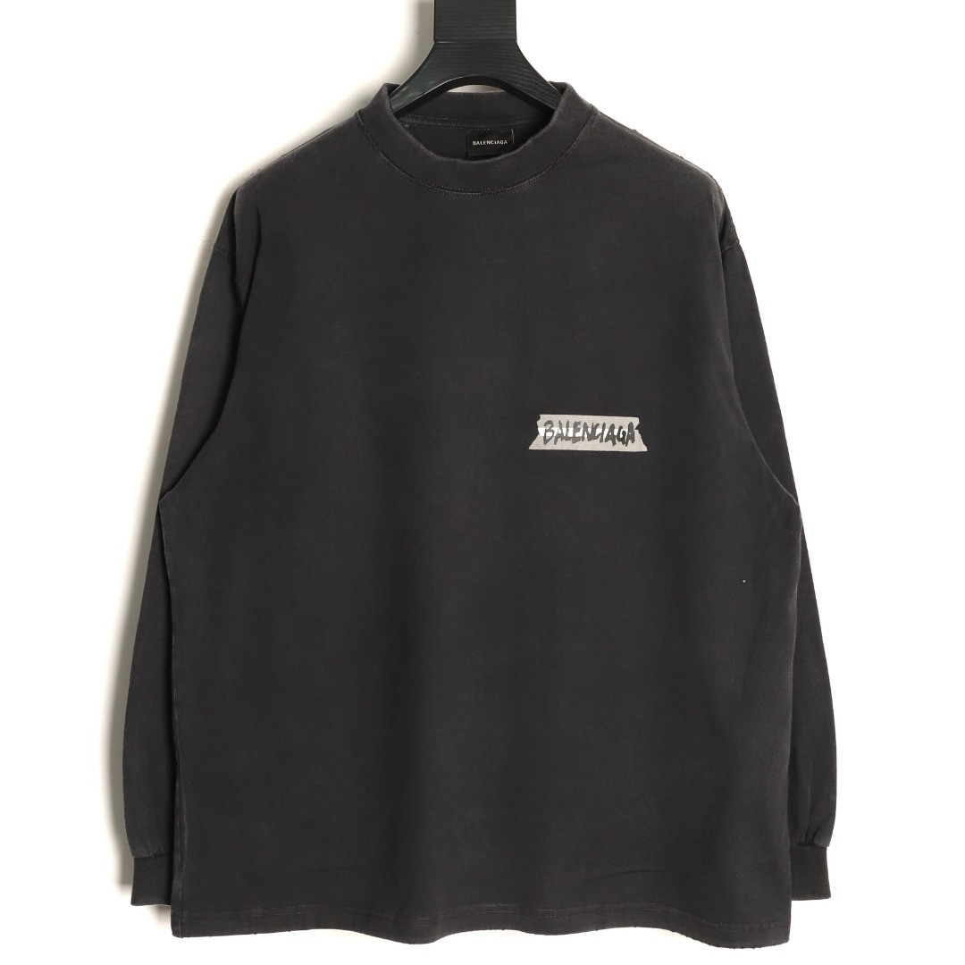 Ba*len*cia*ga long-sleeved t-shirt