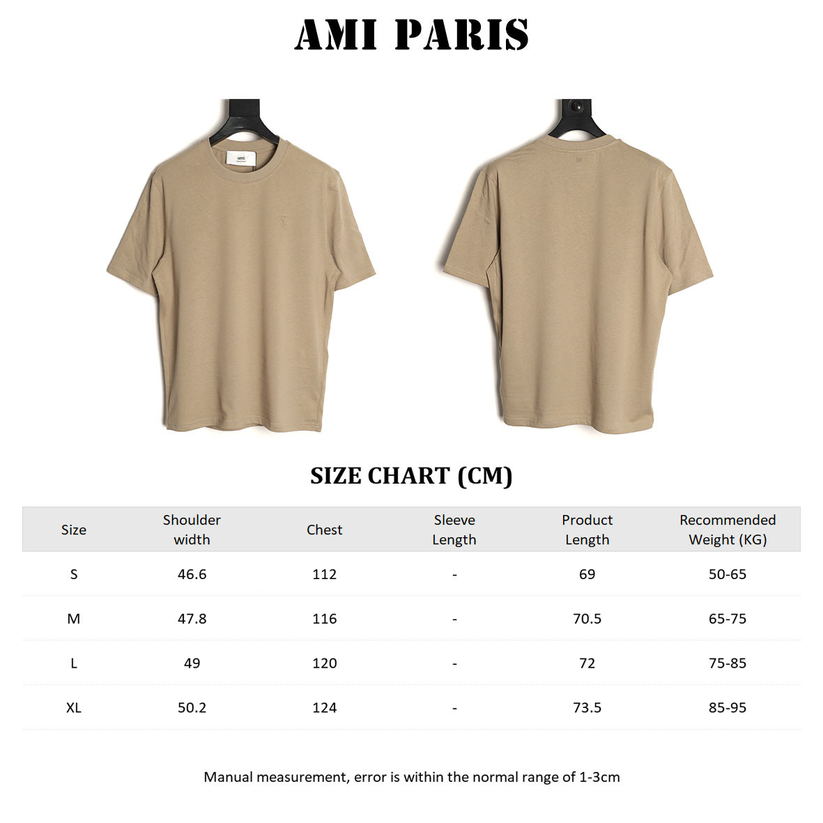 AMI PARIS Short-sleeved T-shirt