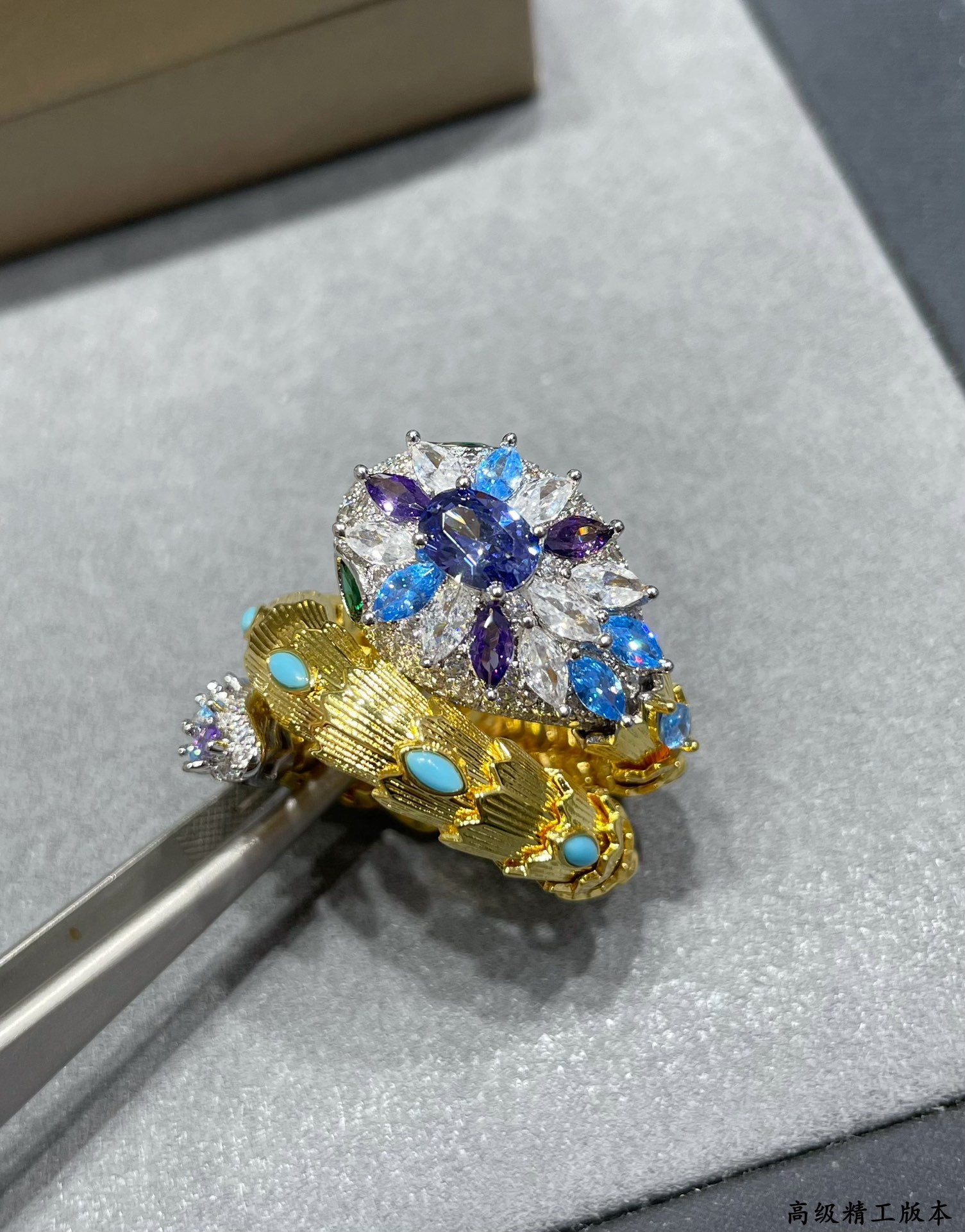 b*l*ai Di*m*nd princess snake ring