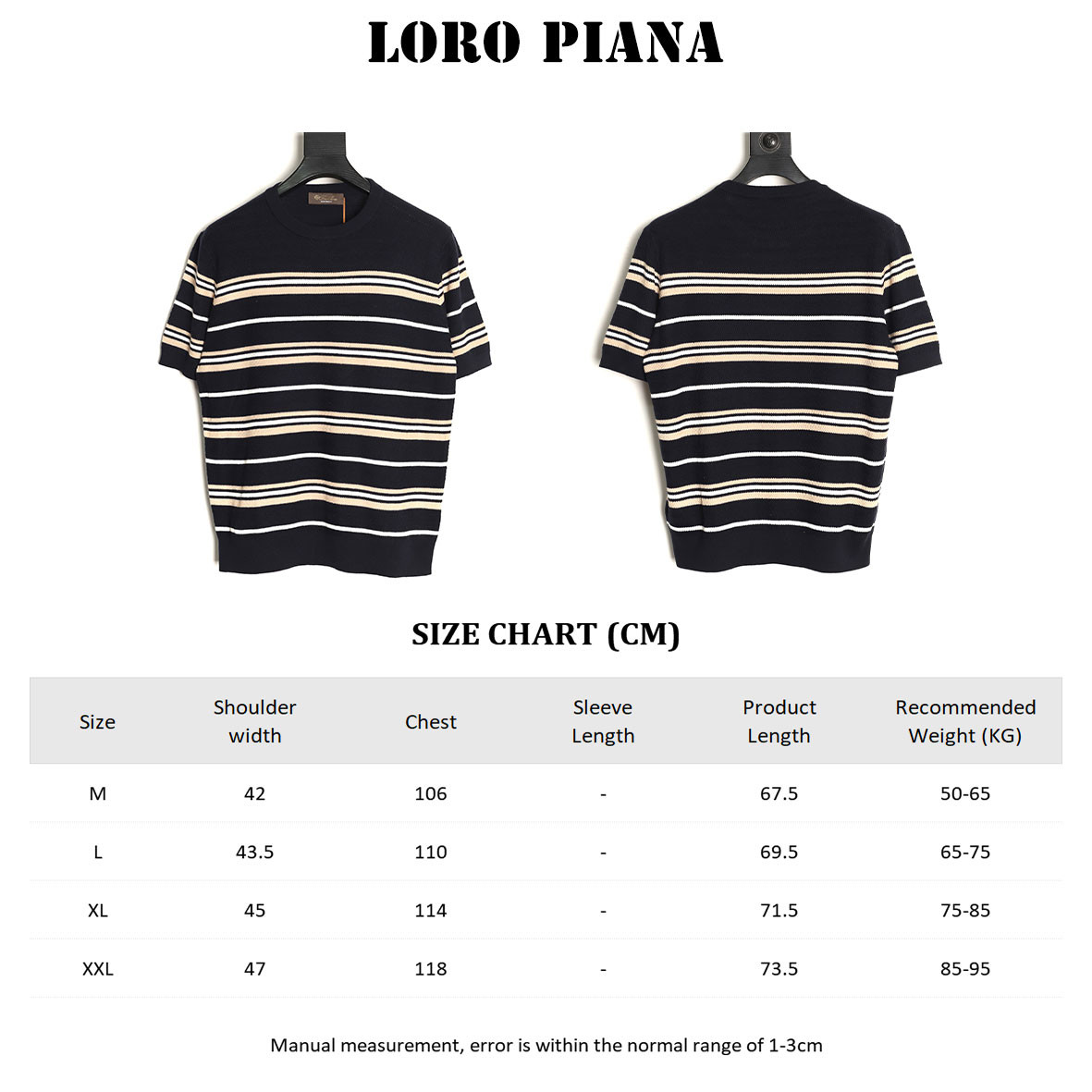 L**o p*ana knitting short-sleeved t-shirt