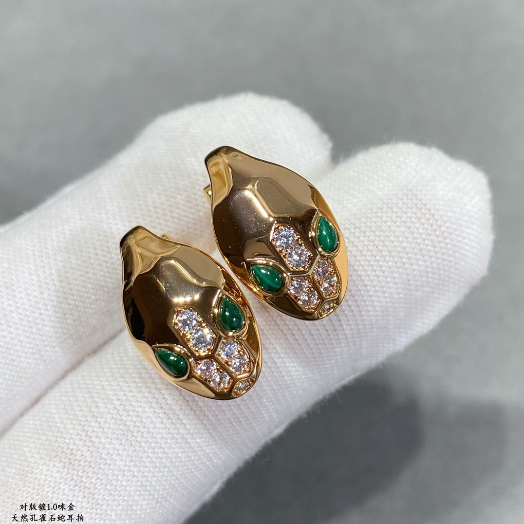 B*l*ai Bald Snake Earrings