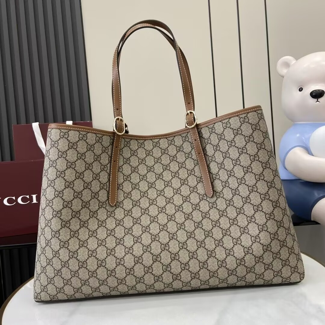 G*u*i GG Emblem Maxi Tote Bag 45.5x30x16cm (Without Original Box)
