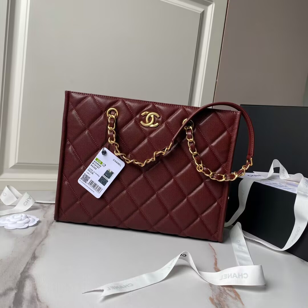 Ch*el Shopping Bag 24×30.5cm