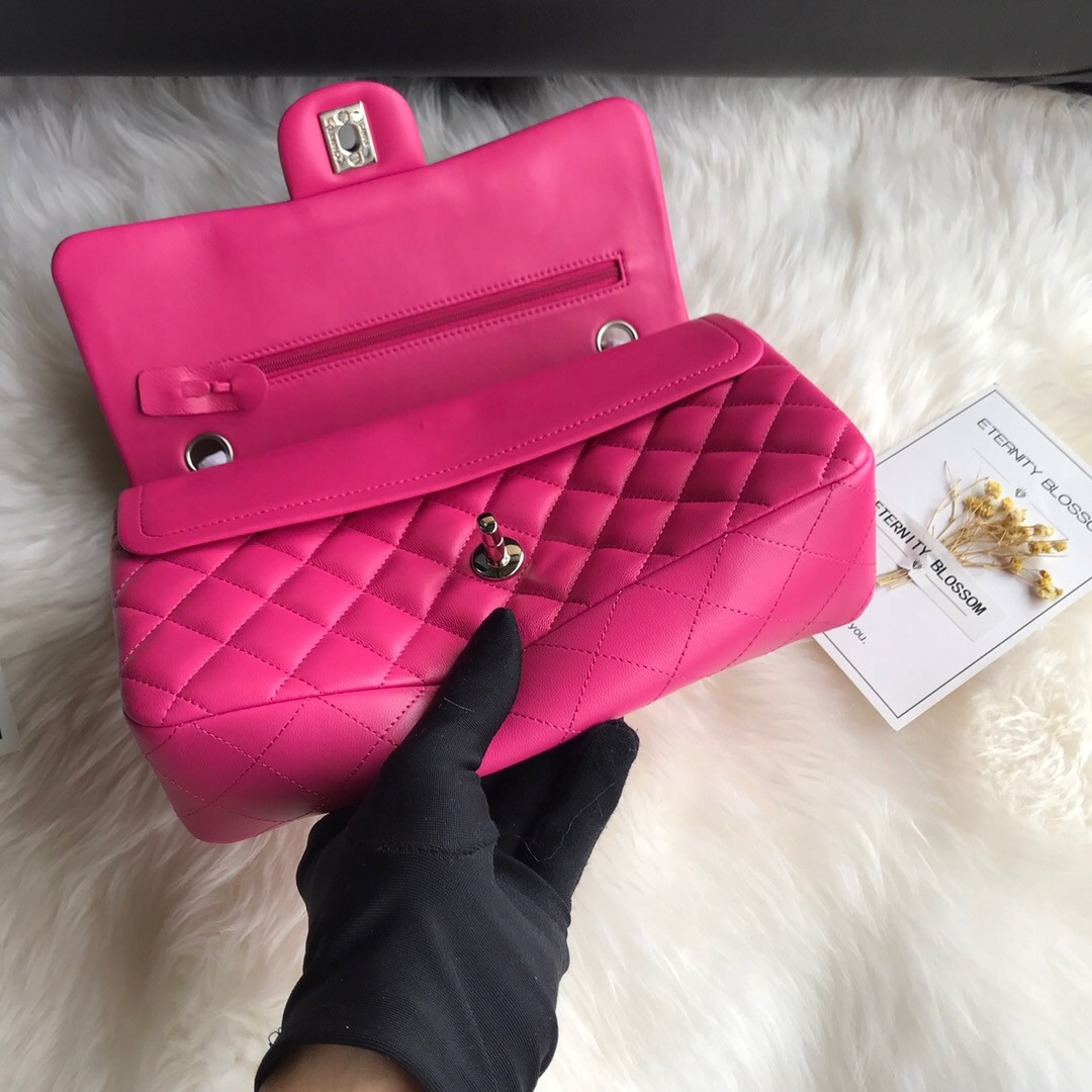Ch*el CLASSIC HANDBAG 15.5 × 25.5 × 6.5 cm