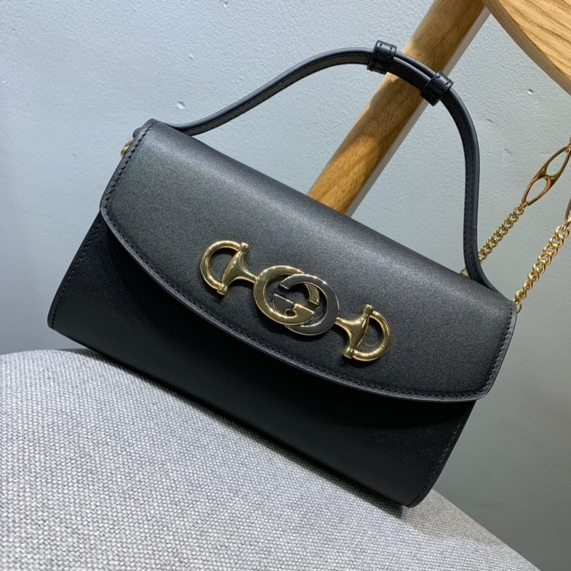 G*u*i Zumi smooth leather mini bag