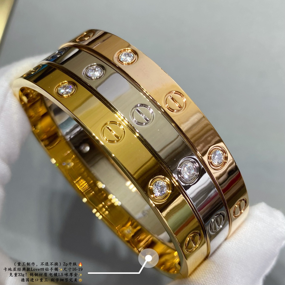 Ca*t*er Love four diamond Bracelet(No returns or exchanges accepted)