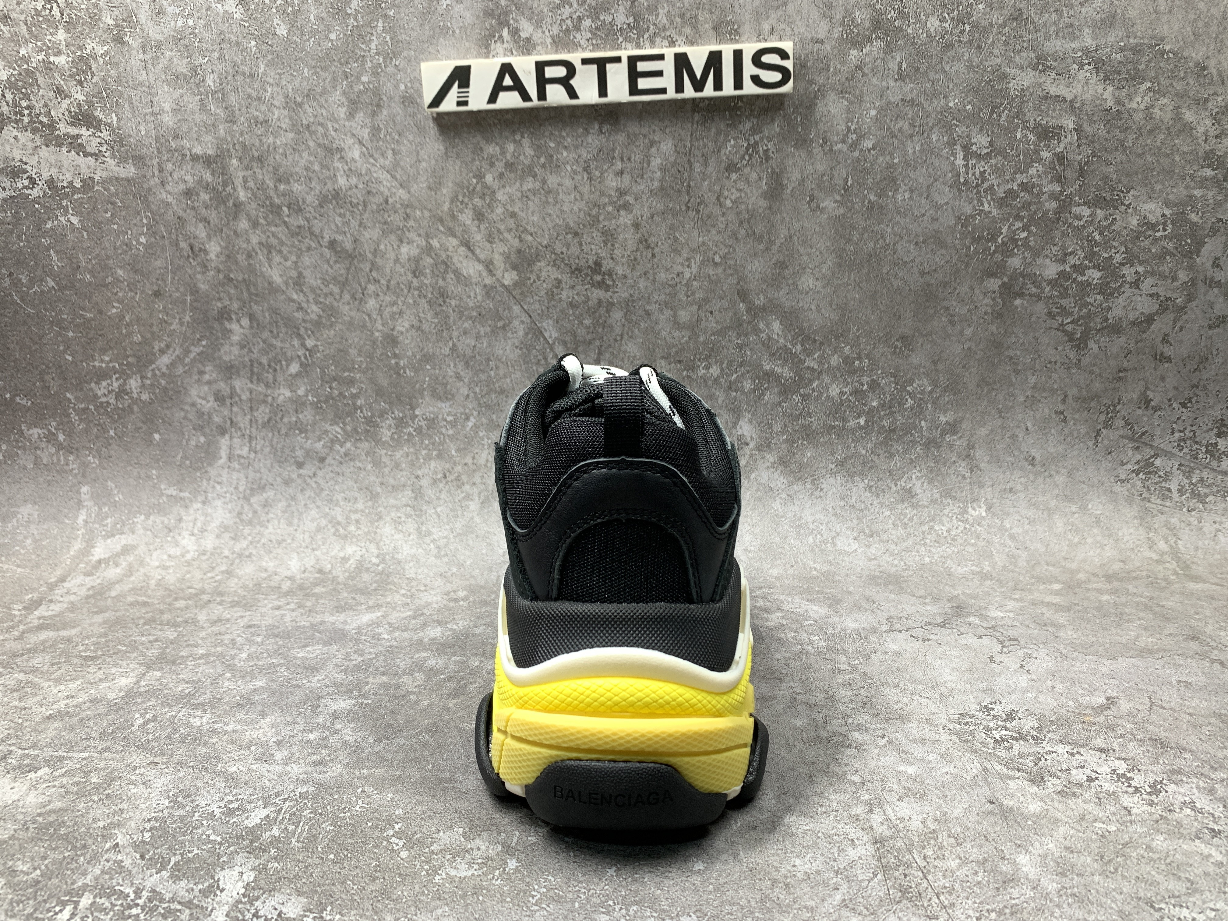 Balenciga Triple S Sneaker Black Yellow