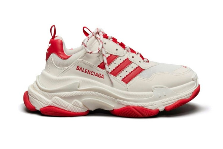 Balenciga x adida Triple S White Red