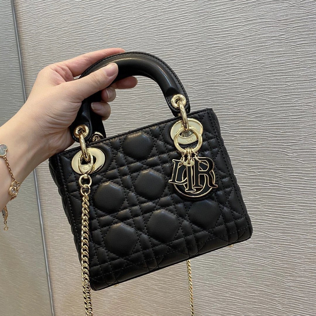 MINI LADY D*0r D*0rAMOUR BAG 6.5 x 6 x 3 inches