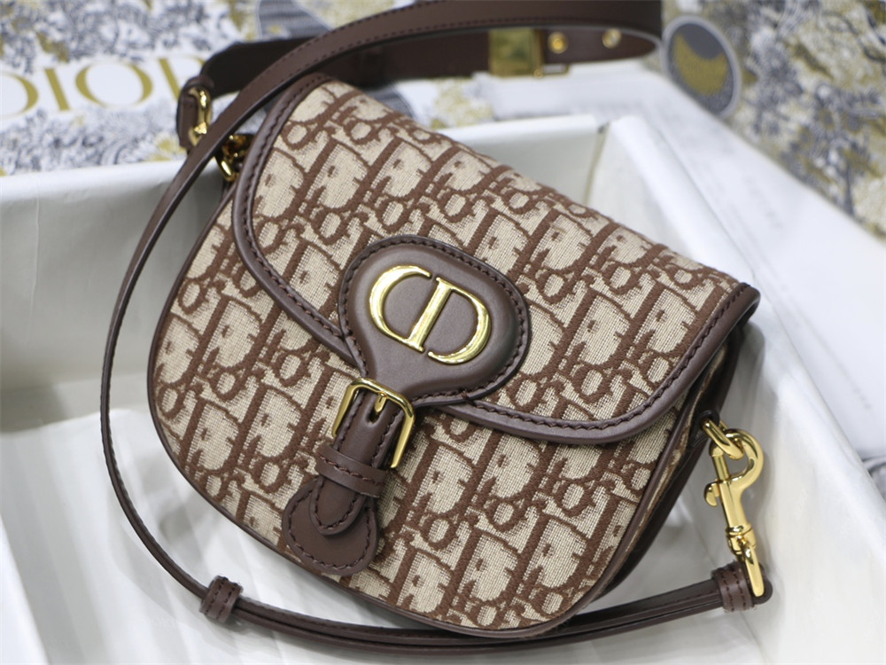 MEDIUM D*0r BOBBY BAG brown D*0r Oblique Jacquard