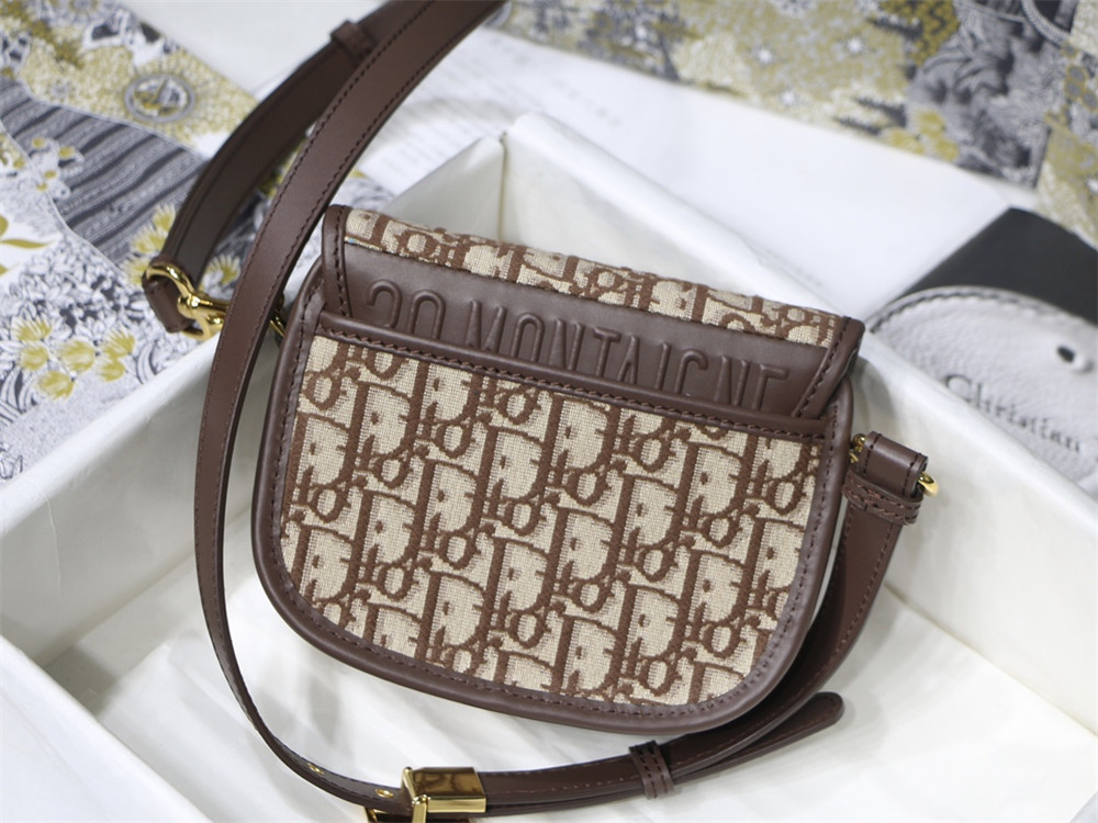 MEDIUM D*0r BOBBY BAG brown D*0r Oblique Jacquard