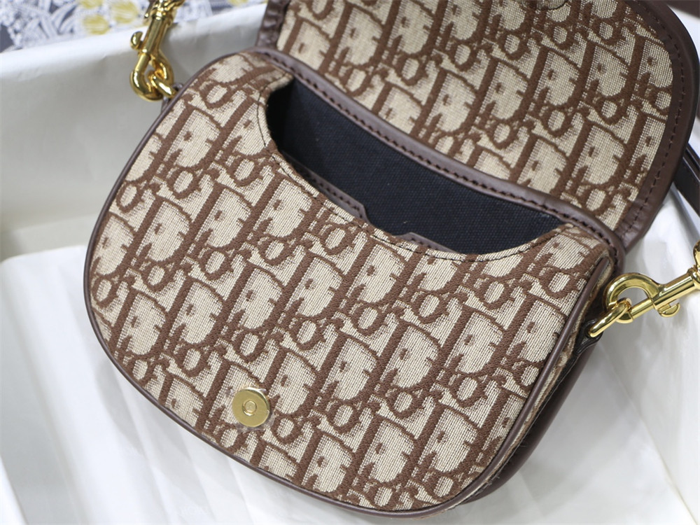 MEDIUM D*0r BOBBY BAG brown D*0r Oblique Jacquard
