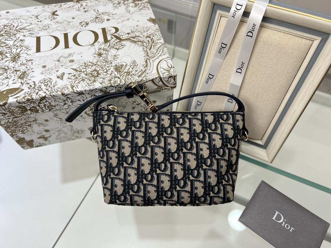 D*0r TRAVEL NOMAD POUCH Blue D*0r Oblique Jacquard