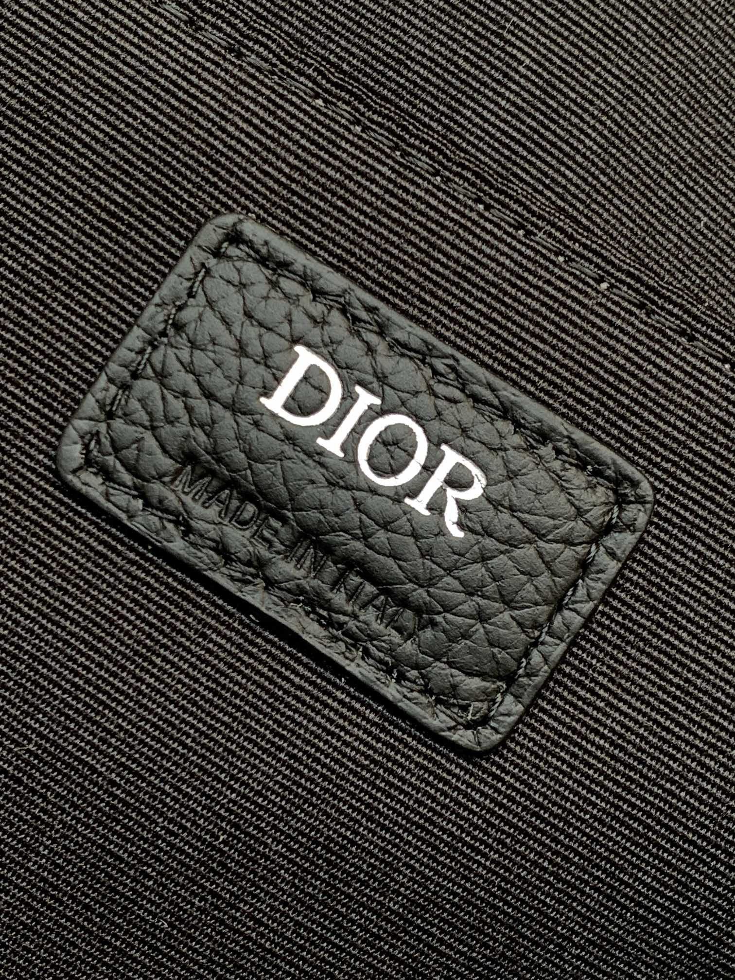 D*0r Safari Backpack  Beige and Black D*0r Oblique Jacquard 11 x 16 x 5.5 inches