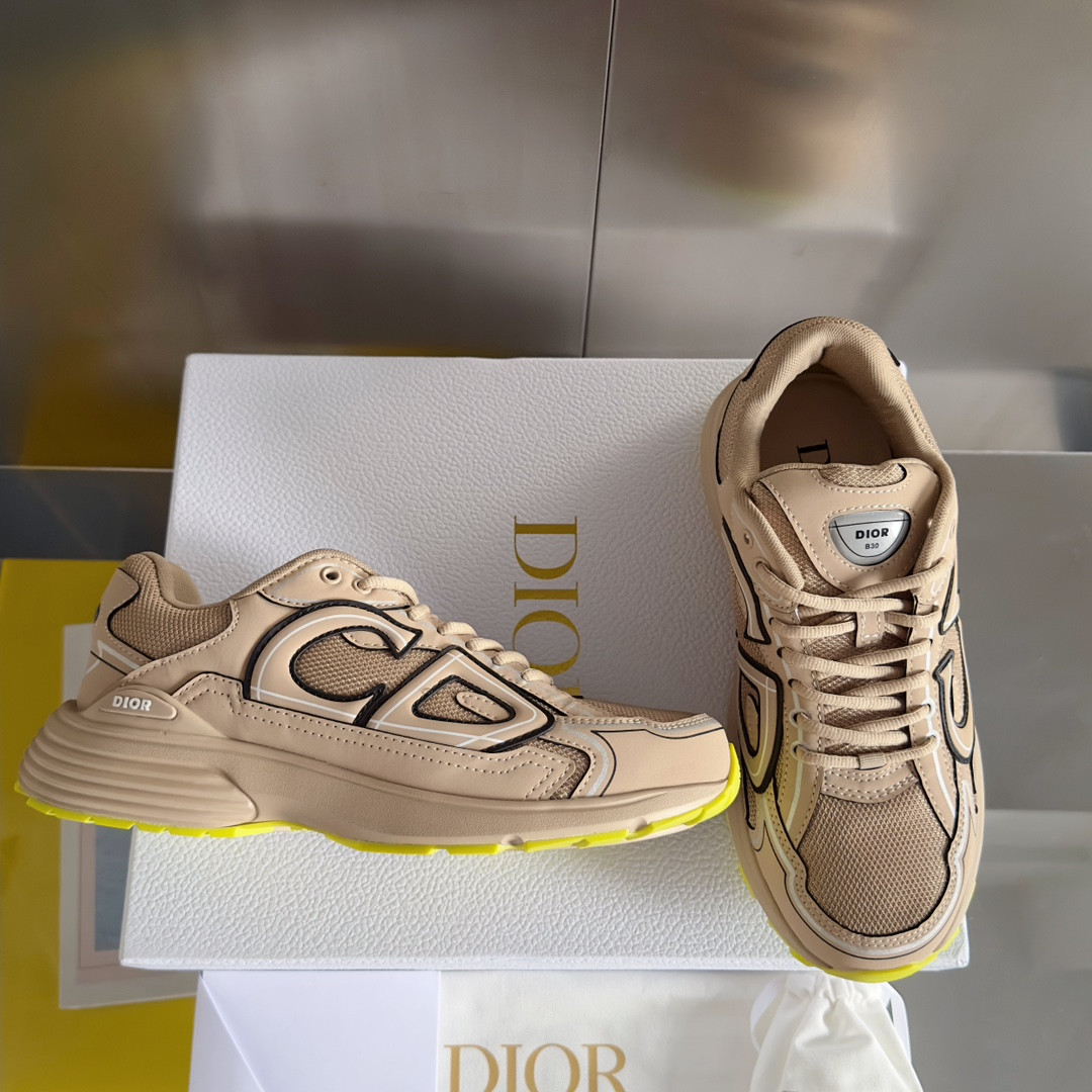 UA D*0r B30 Sneaker Beige Mesh and Technical Fabric