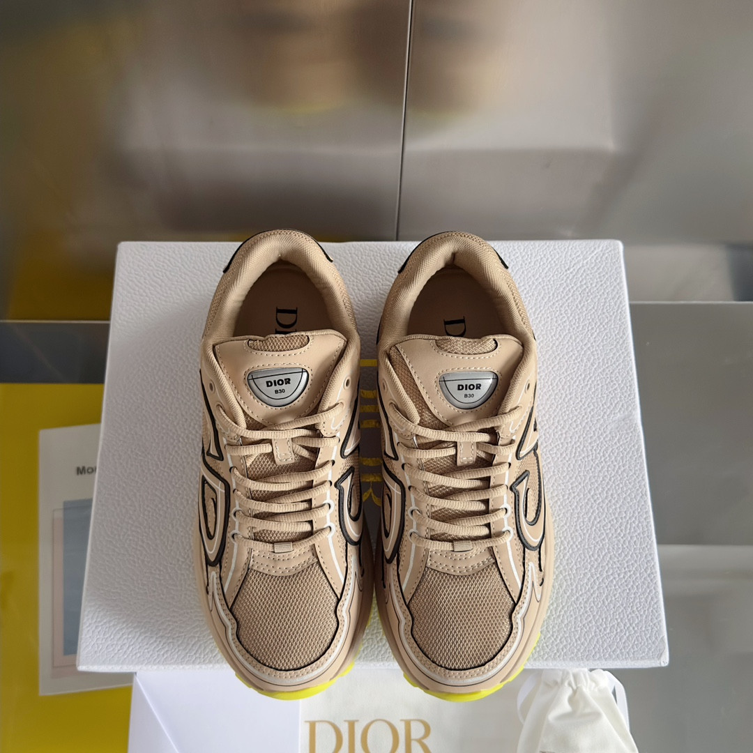 UA D*0r B30 Sneaker Beige Mesh and Technical Fabric