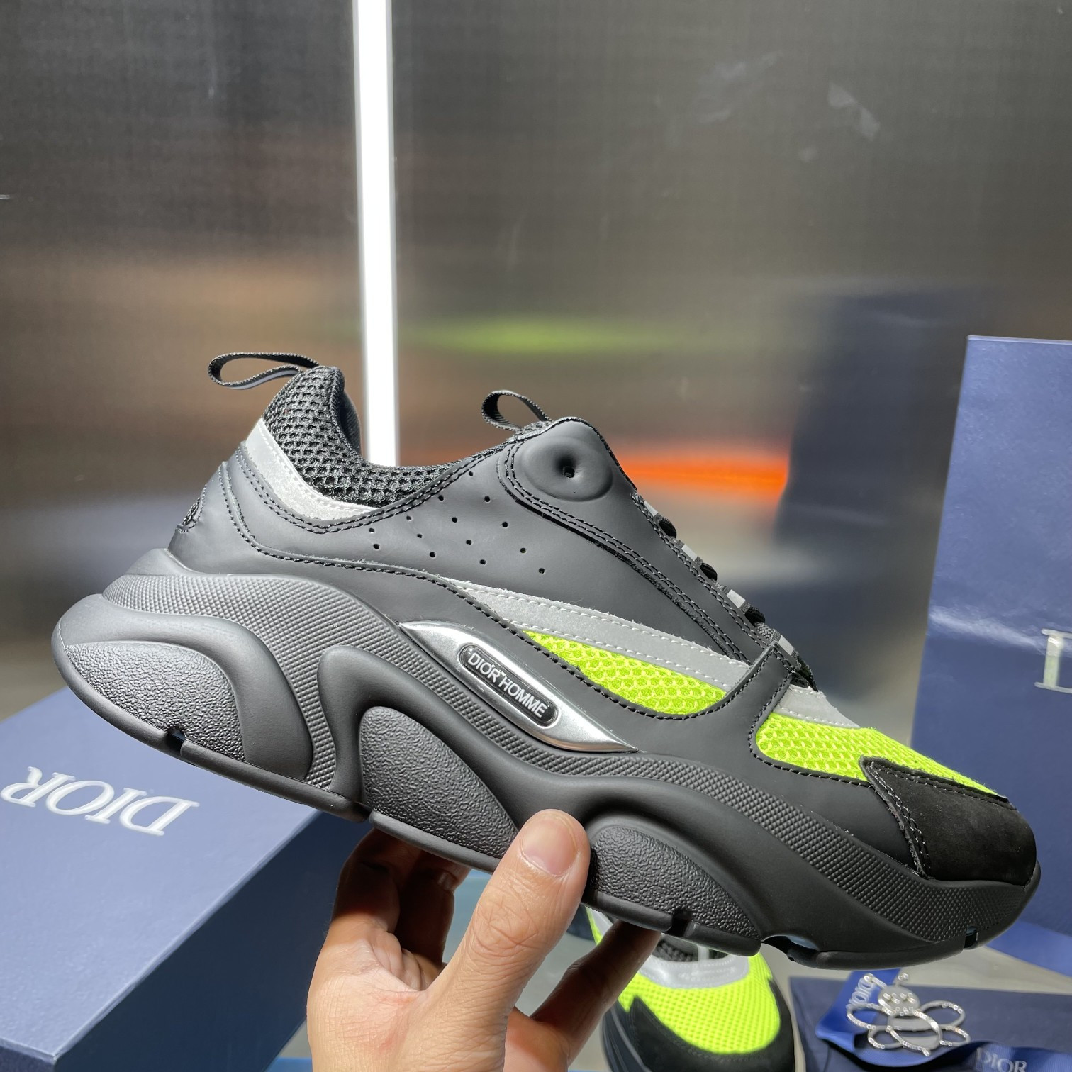 ua D*or b22 black and green sneaker