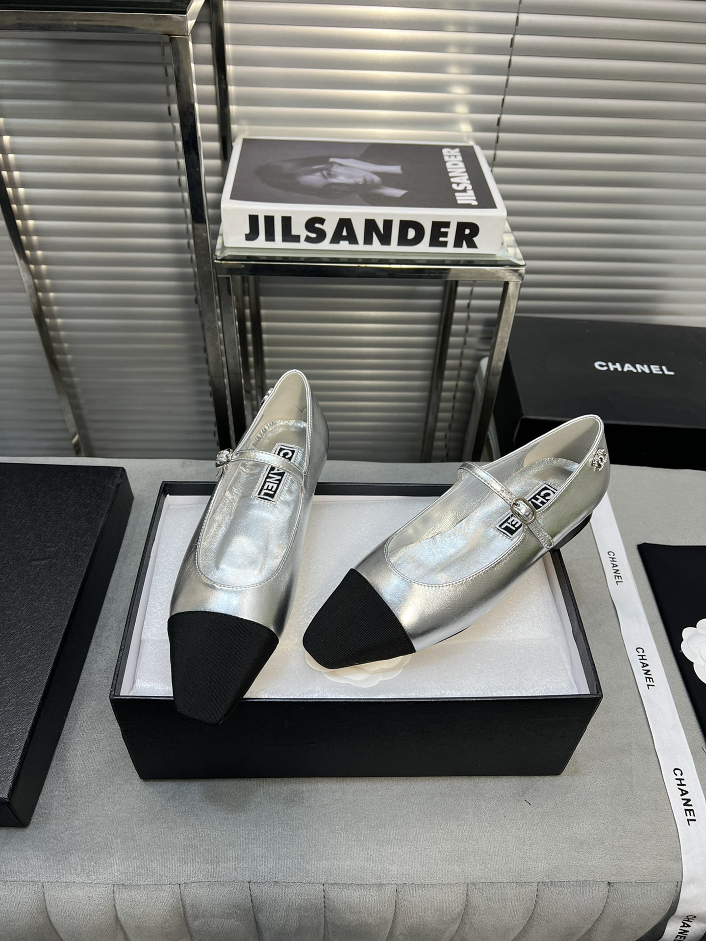 UA Ch*el MARY JANES Lambskin