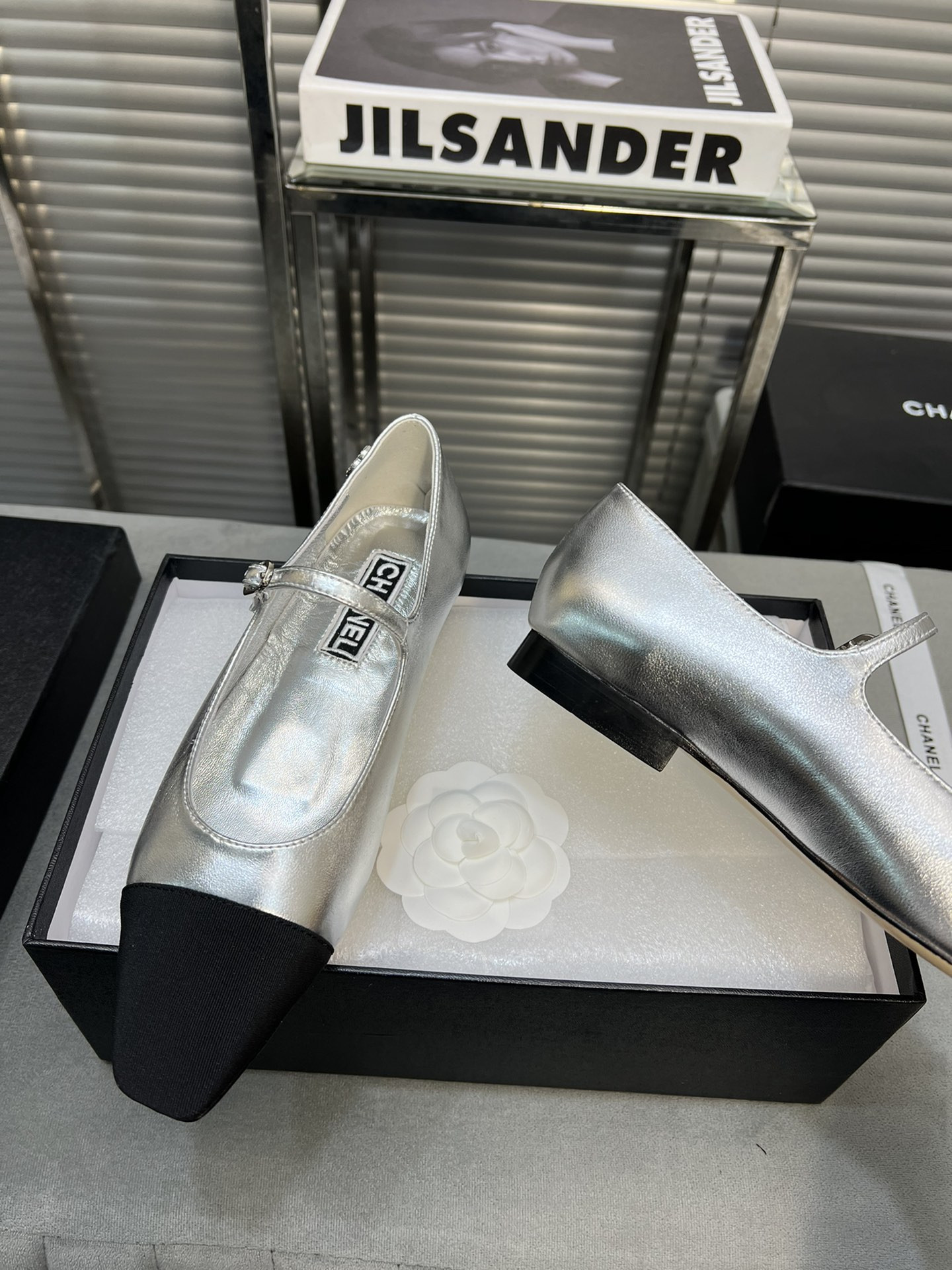 UA Ch*el MARY JANES Lambskin