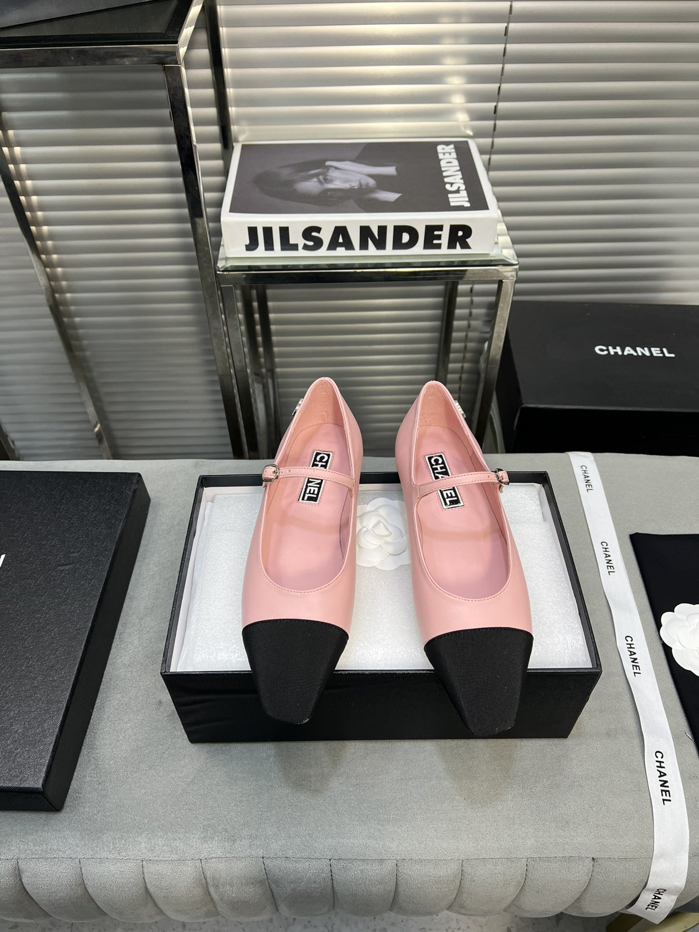 UA Ch*el MARY JANES Lambskin