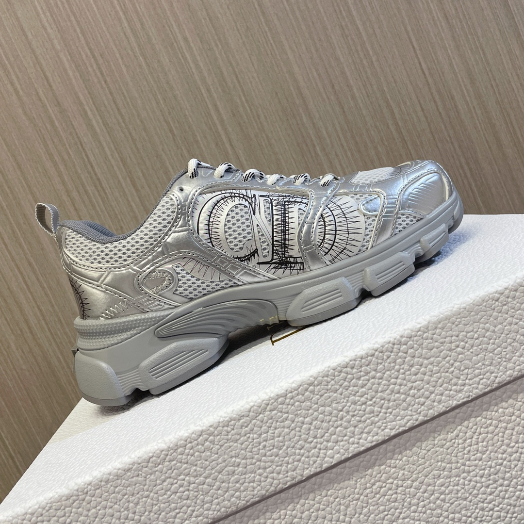 UA D*0r Chrono Sneaker Gray Mesh with Silver-Tone
