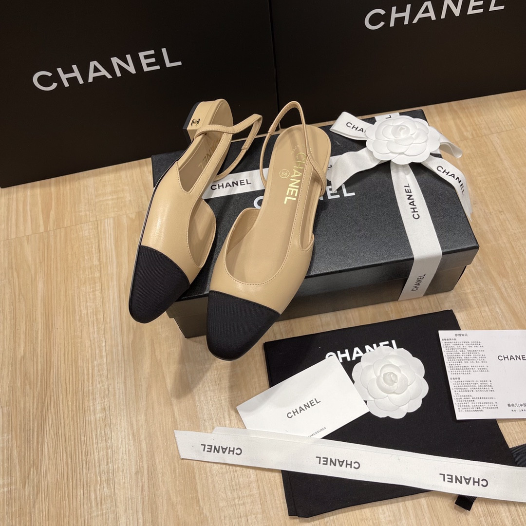 UA Ch*el SLINGBACKS FLAT