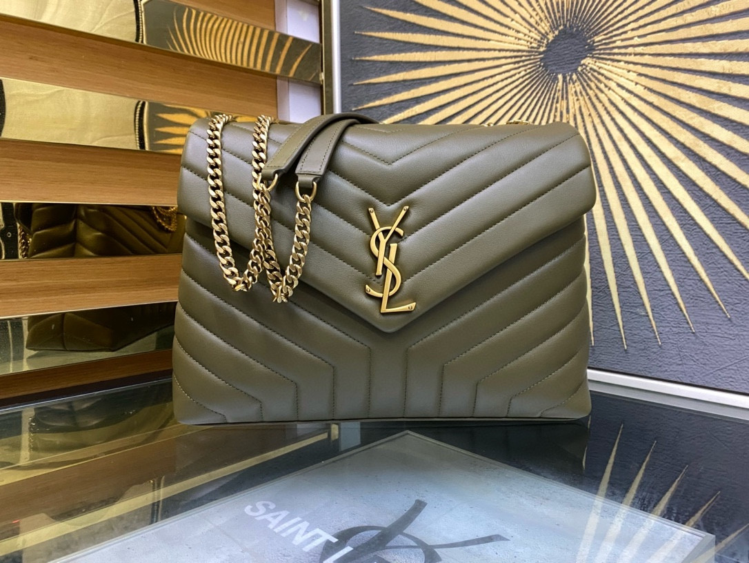 Y*L LOULOU QUILTED LEATHER 32x22x9cm