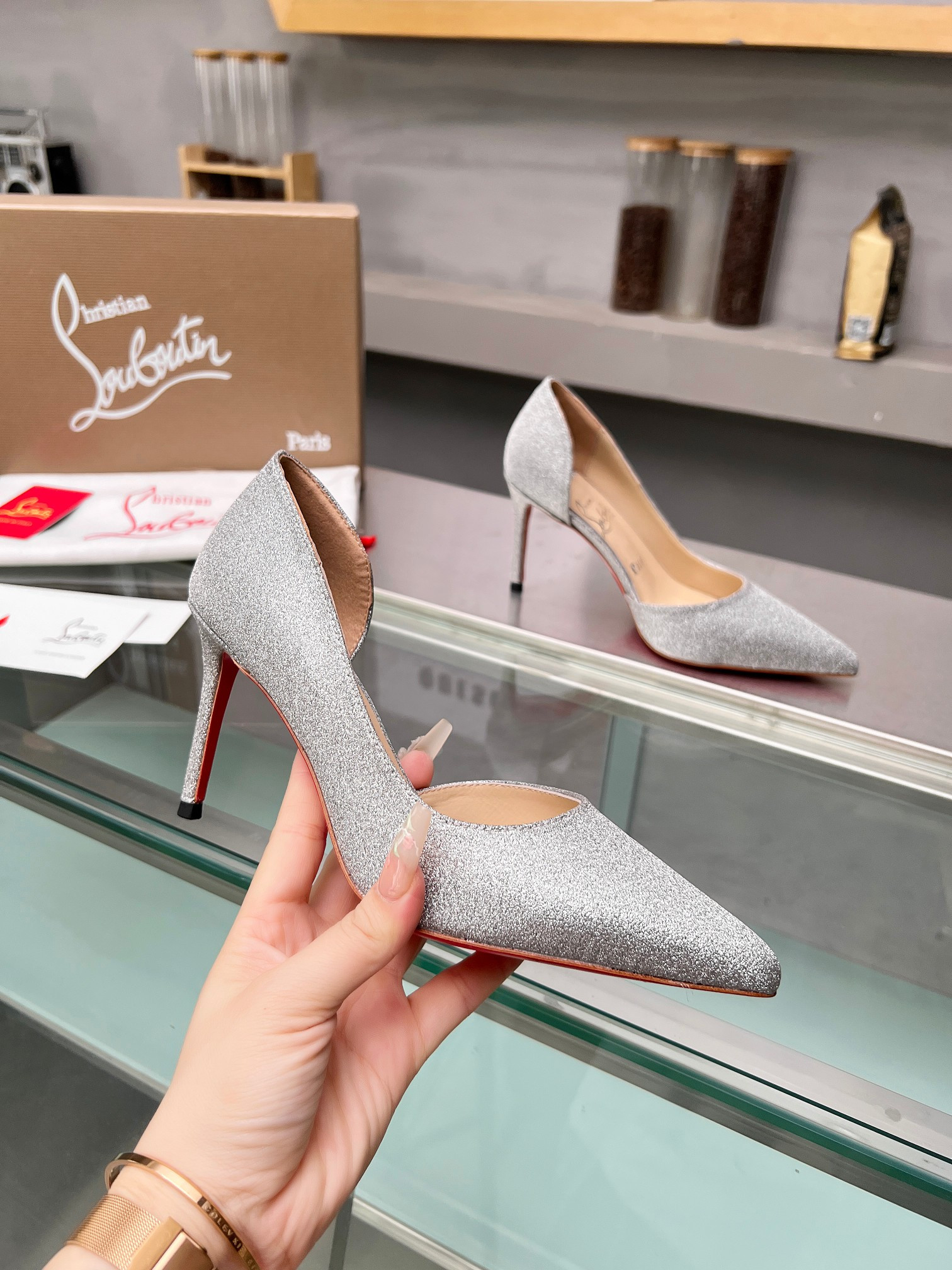 UA Ch**an Louboutin CL red-bottom shoes