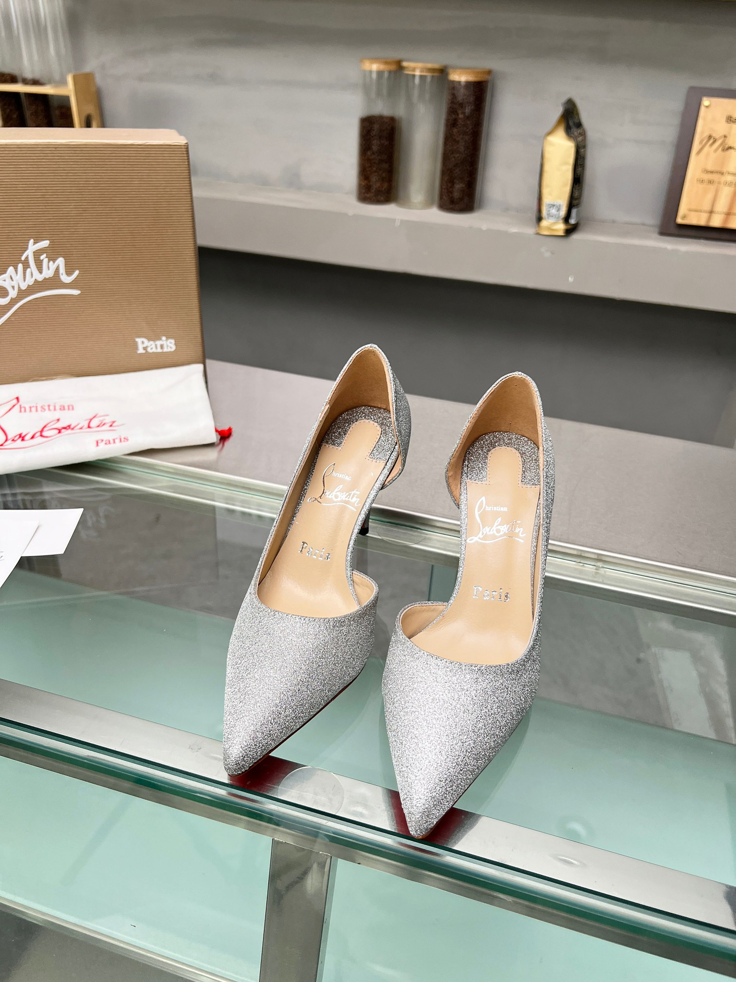 UA Ch**an Louboutin CL red-bottom shoes