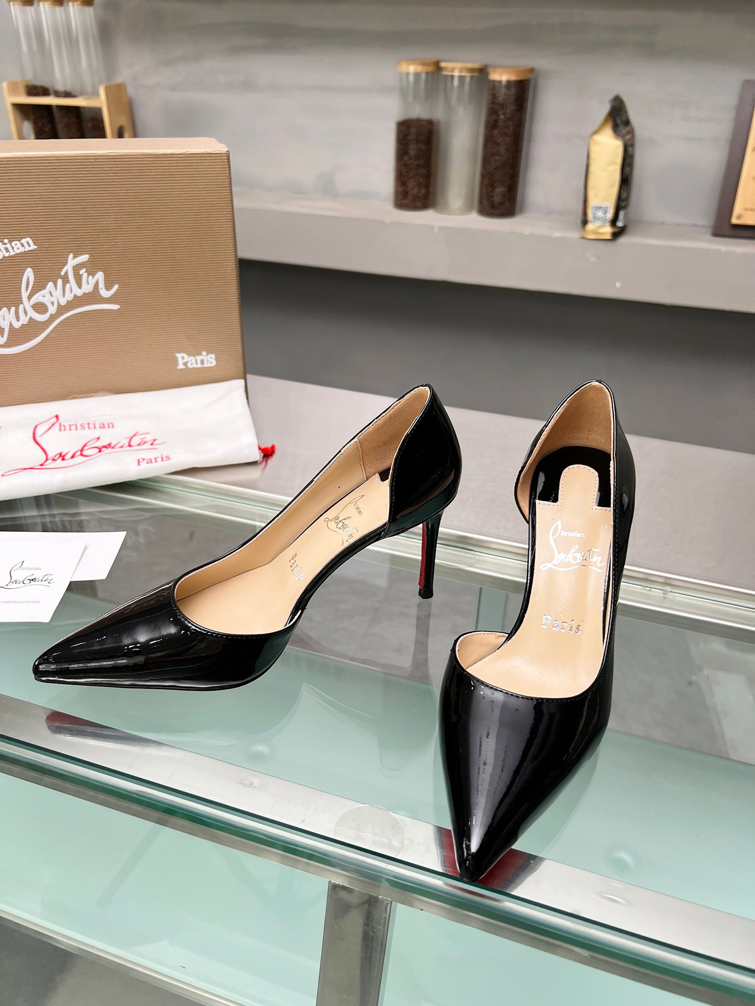 UA Ch**an Louboutin CL red-bottom shoes