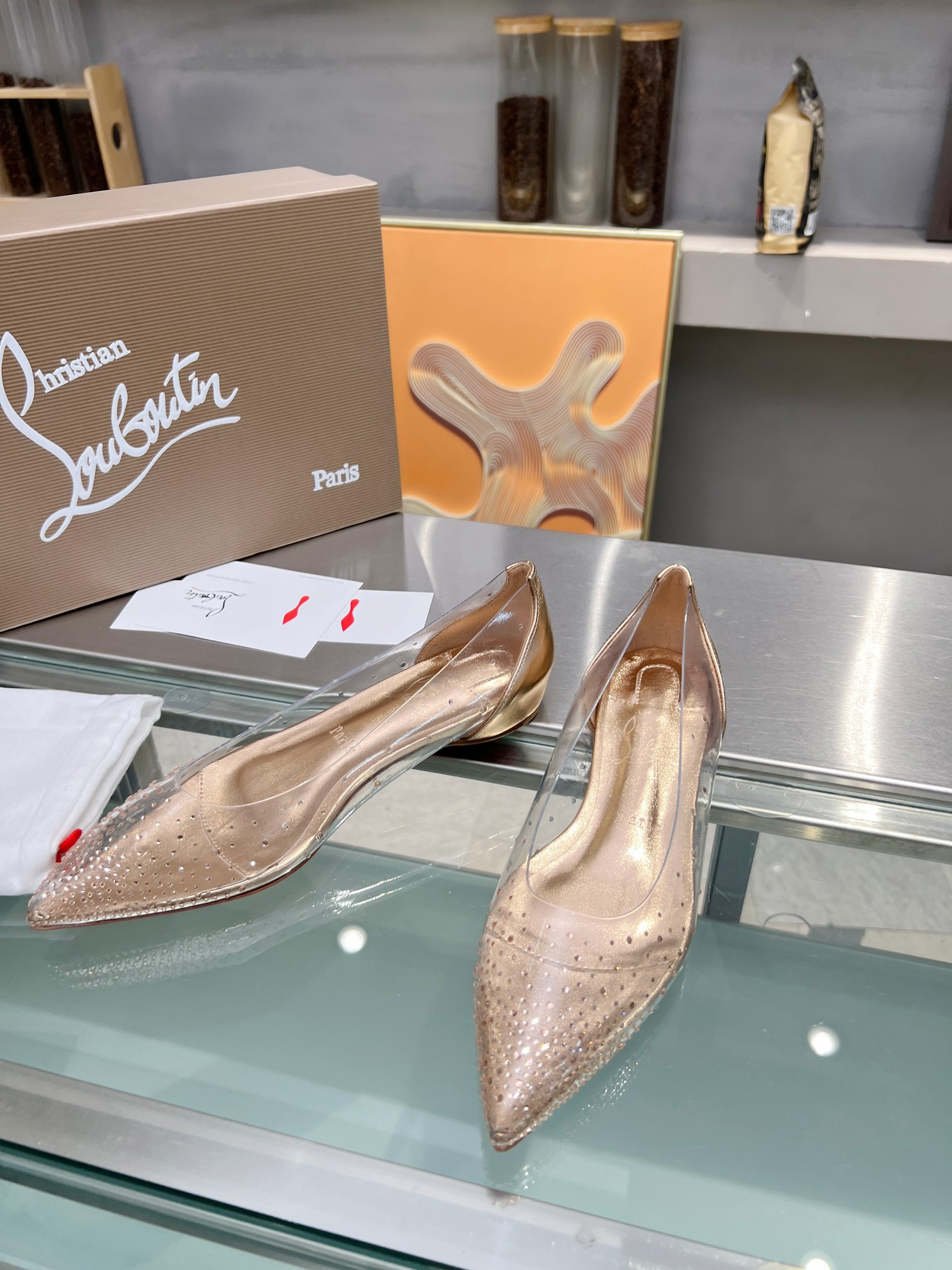 UA Ch**an Louboutin CL red-bottom shoes