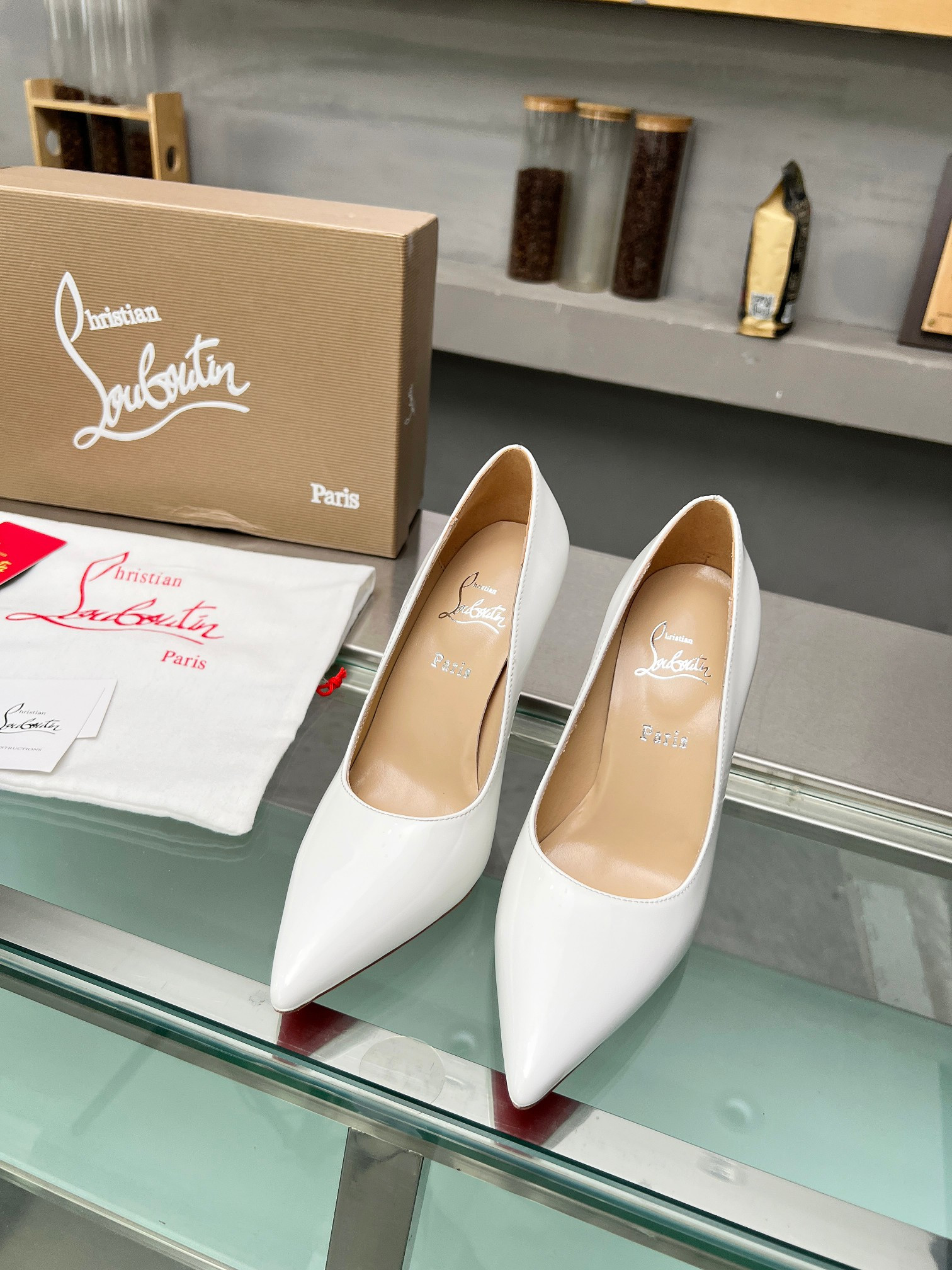 UA Ch**an Louboutin CL red-bottom shoes