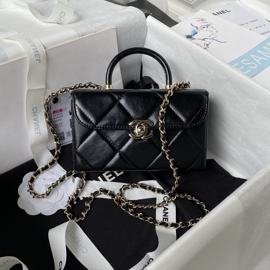 Ch*el 23K WALLET ON CHAIN Handbag 10.5×17×8cm
