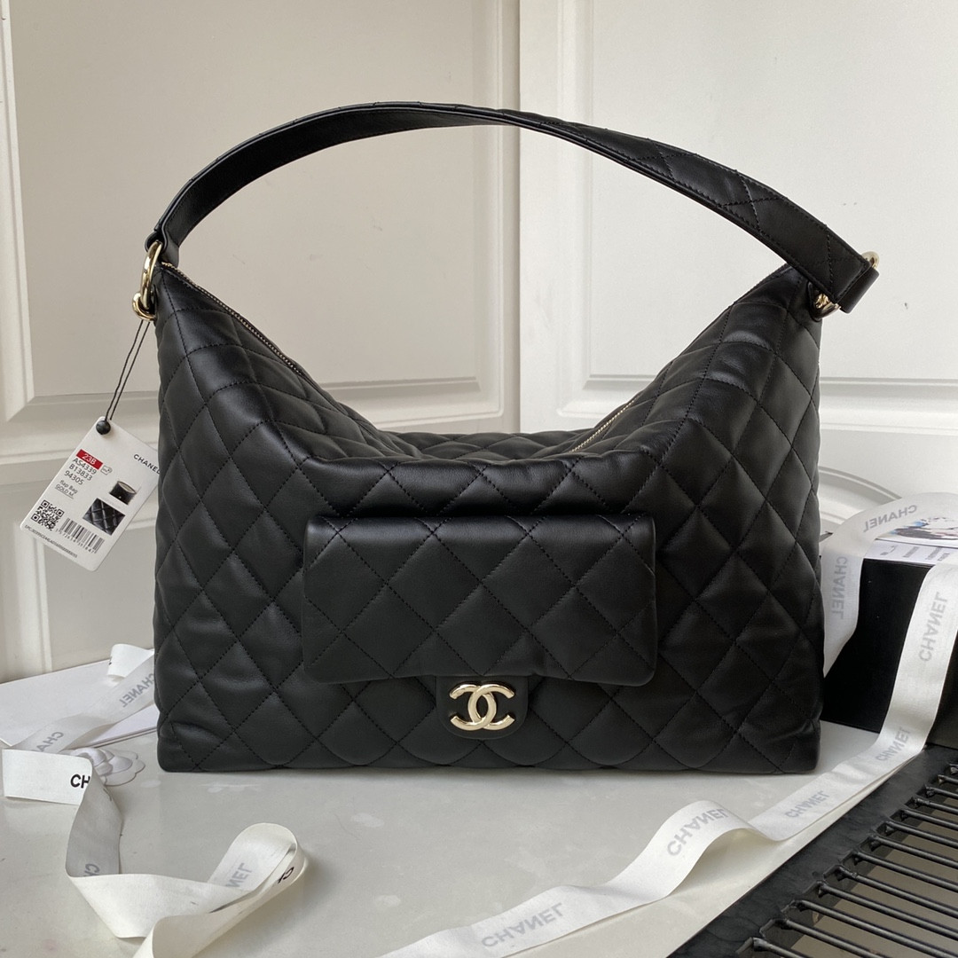 Ch*el Hobo Handbag 37×29.5×13cm