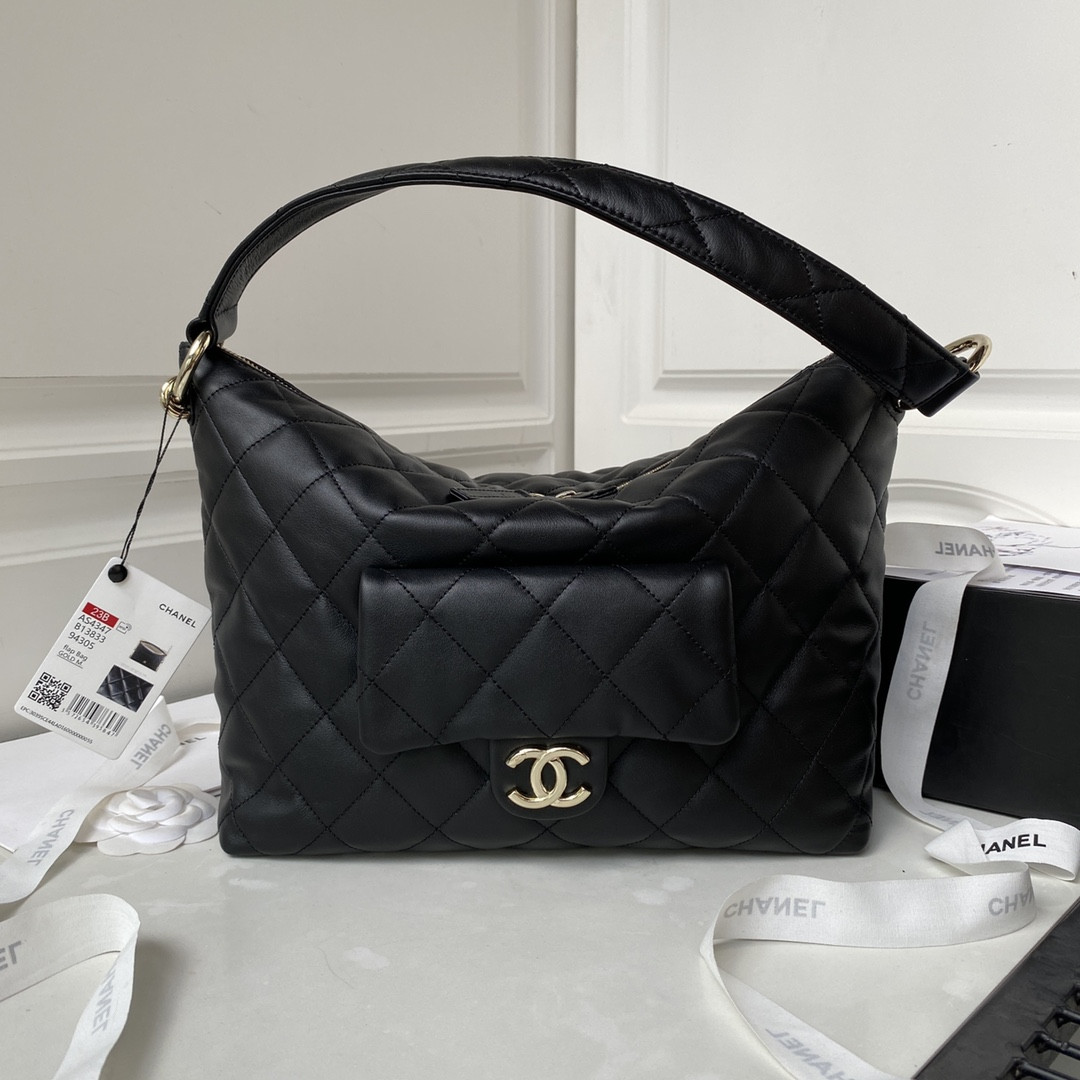 Ch*el Hobo Handbag 28×22.5×13cm